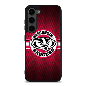 WISCONSIN BADGER METAL LOGO Samsung Galaxy S23 Plus Case