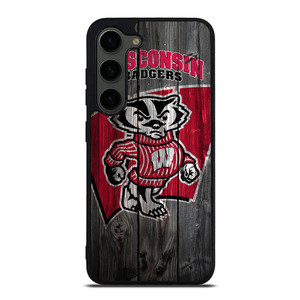 WISCONSIN BADGER WOODEN LOGO Samsung Galaxy S23 Plus Case
