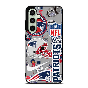 NEW ENGLAND PATRIOTS NFL STICKER BOMB Samsung Galaxy S24 FE Case