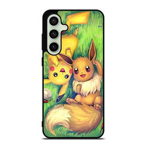POKEMON EEVEE AND PIKACHU Samsung Galaxy S24 FE Case