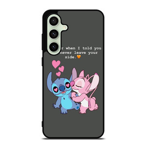 STITCH AND GIRLFRIEND LOVE QUOTE Samsung Galaxy S24 FE Case