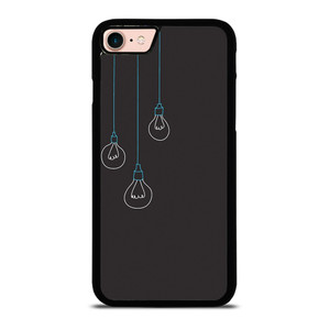 BLACK LIGHT BULBS MINIMALISTIC iPhone 8 Case