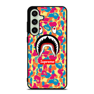 SUPREME BAPE CAMO COLOR FULL Samsung Galaxy S24 FE Case
