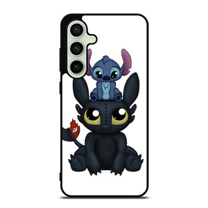 TOOTHLESS AND STITCH CARTOON Samsung Galaxy S24 FE Case