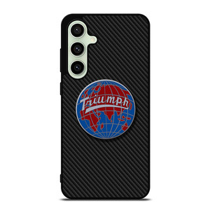 TRIUMPH WORLDWIDE LOGO CARBON Samsung Galaxy S24 FE Case