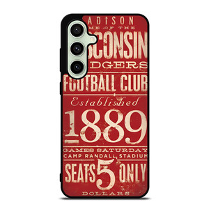 WISCONSIN BADGER OLD TICKET Samsung Galaxy S24 FE Case