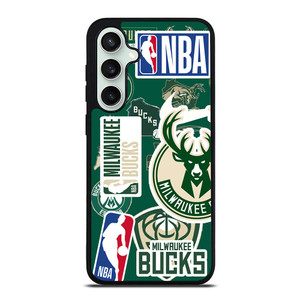 MILWAUKEE BUCKS NBA STICKER BOMB Samsung Galaxy S23 FE Case
