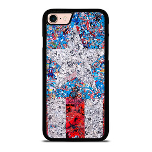 CAPTAIN AMERICA MARVEL COLLAGES iPhone 8 Case CAPTAIN AMERICA MARVEL COLLAGES iPhone 8 Case