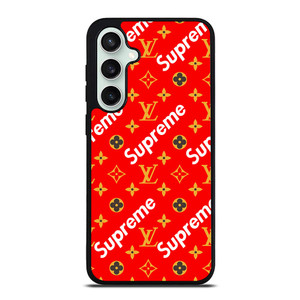 NEW SUPREME RED GOLD PATTERN Samsung Galaxy S23 FE Case NEW SUPREME RED GOLD PATTERN Samsung Galaxy S23 FE Case