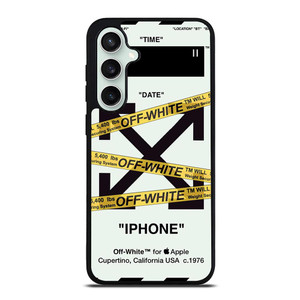 OFF WHITE YELLOW STRIPES Samsung Galaxy S23 FE Case