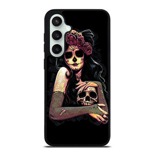 SUGAR SKULL TATTOO GIRL Samsung Galaxy S23 FE Case