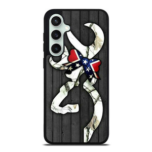 WOODEN CAMO BROWNING LOGO Samsung Galaxy S23 FE Case