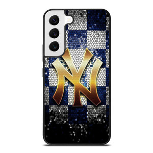 NEW YORK YANKEES GLASS ART Samsung Galaxy S22 Case NEW YORK YANKEES GLASS ART Samsung Galaxy S22 Case