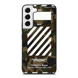 OFF WHITE CAMO ARMY Samsung Galaxy S22 Case OFF WHITE CAMO ARMY Samsung Galaxy S22 Case