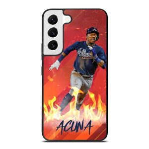 RONALD ACUNA JR ATLANTA BRAVES BASEBALL MLB Samsung Galaxy S22 Case RONALD ACUNA JR ATLANTA BRAVES BASEBALL MLB Samsung Galaxy S22 Case