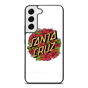 SANTA CRUZ SKATEBOARD FLORAL WHITE Samsung Galaxy S22 Case SANTA CRUZ SKATEBOARD FLORAL WHITE Samsung Galaxy S22 Case