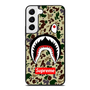 SHARK CAMO BATHING APE SUPREME Samsung Galaxy S22 Case SHARK CAMO BATHING APE SUPREME Samsung Galaxy S22 Case