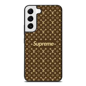 SUPREME BROWN PATTERN NEW Samsung Galaxy S22 Case