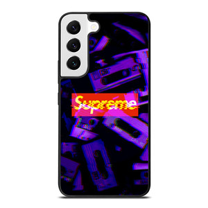 SUPREME PURPLE CASSETTE GLITCH Samsung Galaxy S22 Case