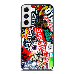SUPREME STICKER AND OTHER BRAND Samsung Galaxy S22 Case