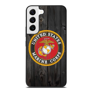 USMC US MARINE CORPS WOOD Samsung Galaxy S22 Case