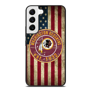 WASHINGTON REDSKINS AMERICAN FLAG Samsung Galaxy S22 Case