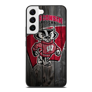 WISCONSIN BADGER WOODEN LOGO Samsung Galaxy S22 Case