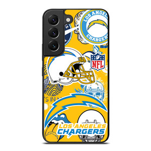 LOS ANGELES CHARGERS NFL STICKER BOMB Samsung Galaxy S22 Plus Case LOS ANGELES CHARGERS NFL STICKER BOMB Samsung Galaxy S22 Plus Case