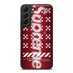 OFF WHITE X SUPREME LOGO BLUR Samsung Galaxy S22 Plus Case OFF WHITE X SUPREME LOGO BLUR Samsung Galaxy S22 Plus Case