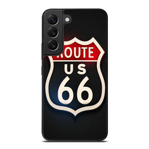 ROUTE 66 STREET US LOGO CARBON Samsung Galaxy S22 Plus Case ROUTE 66 STREET US LOGO CARBON Samsung Galaxy S22 Plus Case