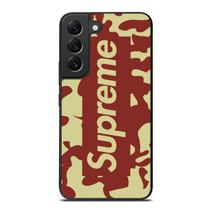 SUPREME RED CREAM LOGO Samsung Galaxy S22 Plus Case