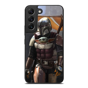 THE MANDALORIAN AND BABY YODA Samsung Galaxy S22 Plus Case THE MANDALORIAN AND BABY YODA Samsung Galaxy S22 Plus Case