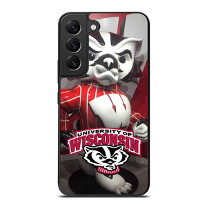 WISCONSIN BADGER MASCOT Samsung Galaxy S22 Plus Case WISCONSIN BADGER MASCOT Samsung Galaxy S22 Plus Case