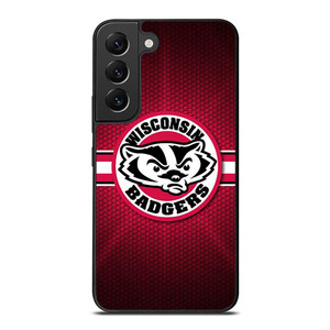 WISCONSIN BADGER METAL LOGO Samsung Galaxy S22 Plus Case