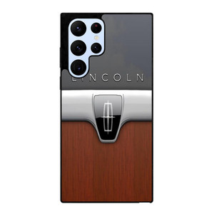 LINCOLN MOTOR WOODEN CHROME LOGO Samsung Galaxy S22 Ultra Case