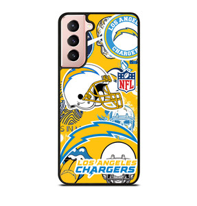 LOS ANGELES CHARGERS NFL STICKER BOMB Samsung Galaxy S21 Case LOS ANGELES CHARGERS NFL STICKER BOMB Samsung Galaxy S21 Case