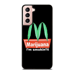 MARIJUANA X MCDONALD FUNNY Samsung Galaxy S21 Case MARIJUANA X MCDONALD FUNNY Samsung Galaxy S21 Case