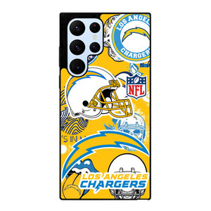 LOS ANGELES CHARGERS NFL STICKER BOMB Samsung Galaxy S22 Ultra Case