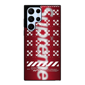 OFF WHITE X SUPREME LOGO BLUR Samsung Galaxy S22 Ultra Case
