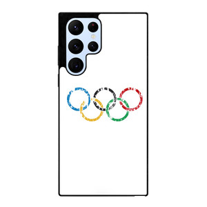 OLYMPIC RINGS LOGO BRUSHED Samsung Galaxy S22 Ultra Case