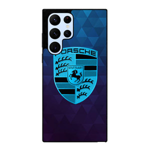 PORSCHE CAR BLUE LOGO Samsung Galaxy S22 Ultra Case