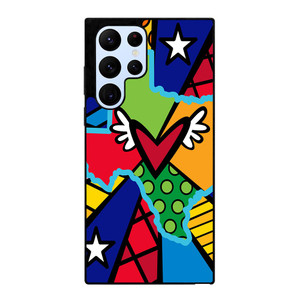 ROMERO BRITTO POP TEXAS MAP Samsung Galaxy S22 Ultra Case