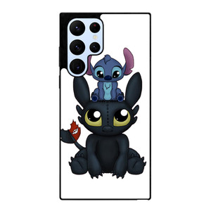 TOOTHLESS AND STITCH CARTOON Samsung Galaxy S22 Ultra Case
