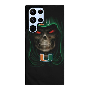 UM MIAMI HURRICANES SKULL Samsung Galaxy S22 Ultra Case