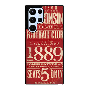 WISCONSIN BADGER OLD TICKET Samsung Galaxy S22 Ultra Case