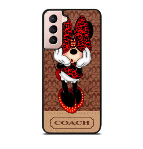 MINNIE MOUSE COACH Samsung Galaxy S21 Case MINNIE MOUSE COACH Samsung Galaxy S21 Case