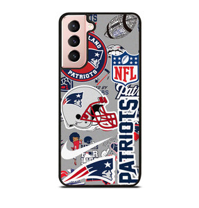 NEW ENGLAND PATRIOTS NFL STICKER BOMB Samsung Galaxy S21 Case