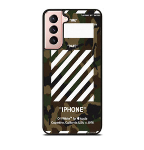 OFF WHITE CAMO ARMY Samsung Galaxy S21 Case