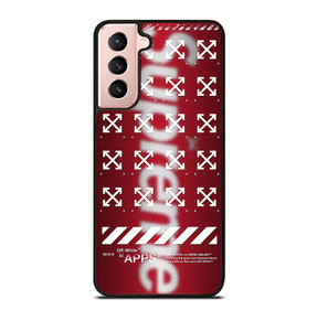 OFF WHITE X SUPREME LOGO BLUR Samsung Galaxy S21 Case OFF WHITE X SUPREME LOGO BLUR Samsung Galaxy S21 Case