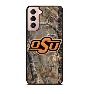 OKLAHOMA STATE UNIVERSITY CAMO LEAF Samsung Galaxy S21 Case
